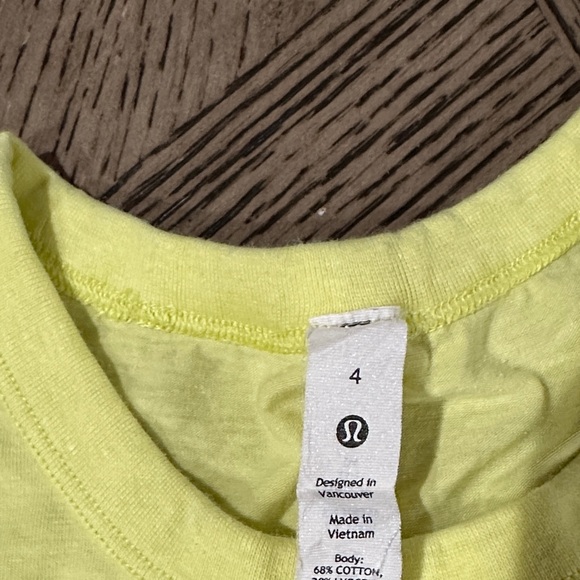 Lululemon Athletica Light Yellow Top - Picture 2 of 7
